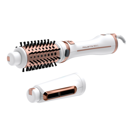 Perie rotativa cu aer cald Rowenta Brush Activ Ultimate Care CF9720F0, tehnologie Careful Heat, invelis quart ceramic, tehnologie Ionic Booster, design compact, 3 trepte de viteza, concentrator, alb [17]