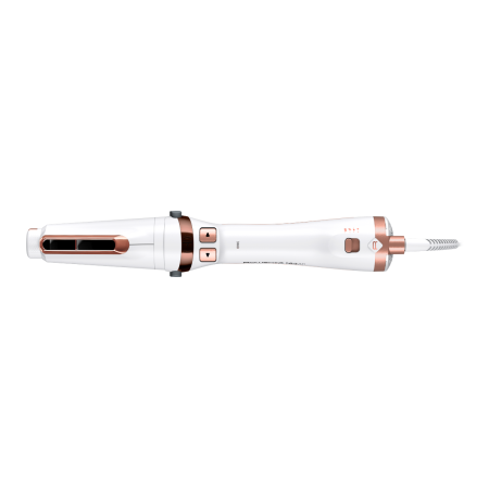 Perie rotativa cu aer cald Rowenta Brush Activ Ultimate Care CF9720F0, tehnologie Careful Heat, invelis quart ceramic, tehnologie Ionic Booster, design compact, 3 trepte de viteza, concentrator, alb [16]