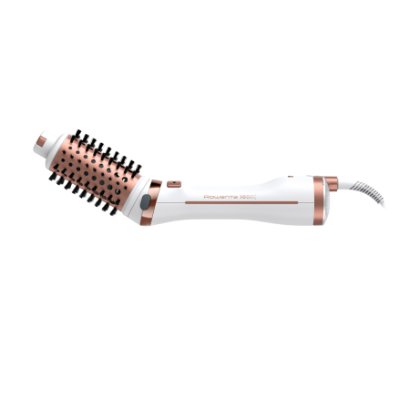 Perie rotativa cu aer cald Rowenta Brush Activ Ultimate Care CF9720F0, tehnologie Careful Heat, invelis quart ceramic, tehnologie Ionic Booster, design compact, 3 trepte de viteza, concentrator, alb [15]