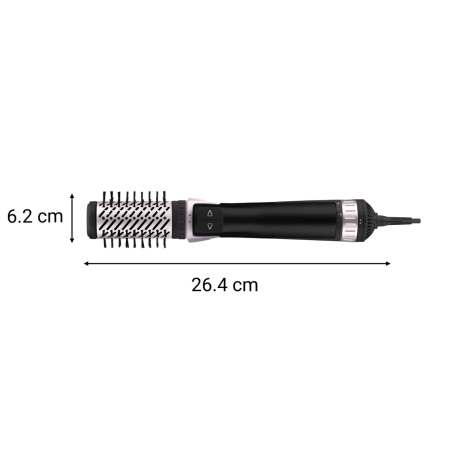 Perie rotativa Rowenta Brush Activ' Dry & Style CF9550F0, 1000 W, generator de ioni, jet de aer rece, inel de agatare, negru [6]