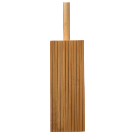 Perie toaleta 5Five Terre Inconnue cu suport cilindric, bambus si polipropilena, 10x10x38 cm, natur [1]