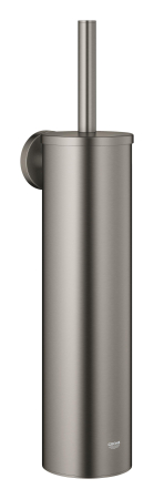 Baie - Perie WC Grohe 40696AL0, Essentials, pe perete, metal/plastic, mat, grafit
