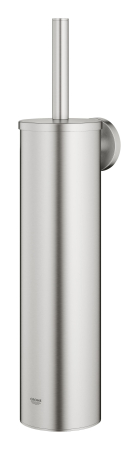 Perie WC Grohe 40696DC0, Essentials, pe perete, metal/plastic, mat, otel satinat [1]