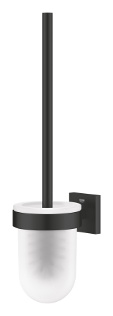 Perie WC Grohe 409772430, 399 mm, 126 mm, 2 orificii instalare, pe perete, sticla, metal, elemente fixare ascunse, Negru [1]