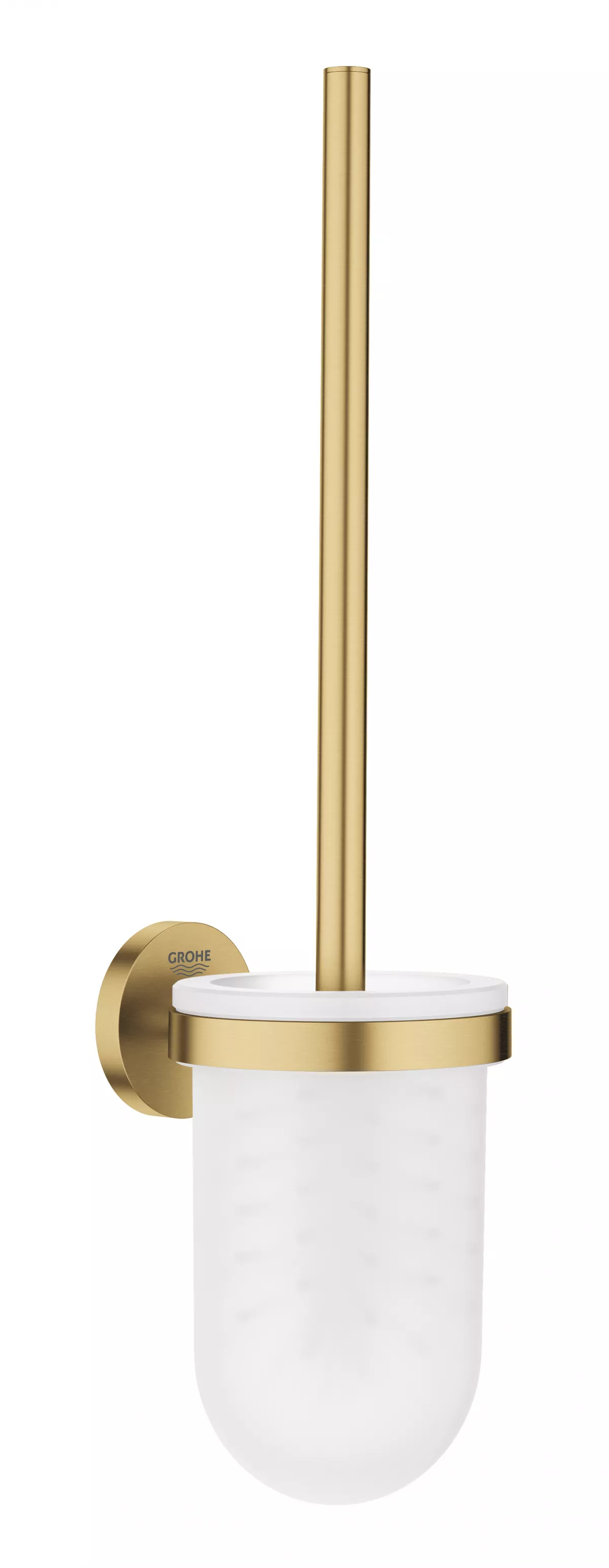 Accesorii WC - Perie WC Grohe Essentials, pe perete, metal/sticla, mat, auriu, 40374GN1