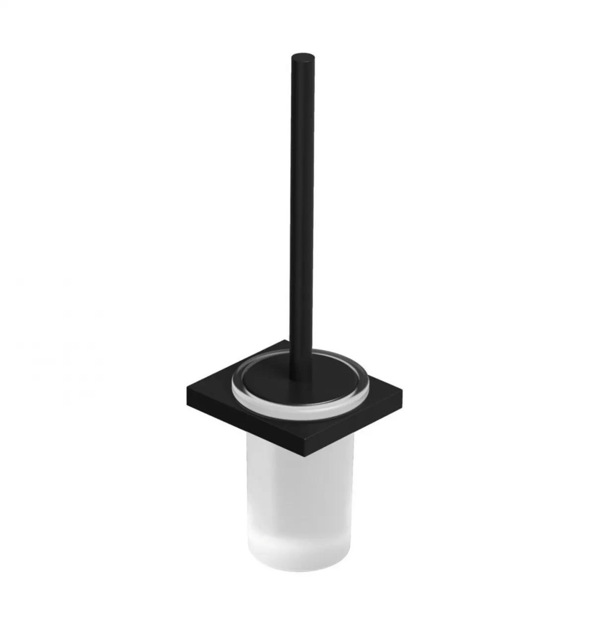 Accesorii WC - Perie WC Kludi Vela, pe perete, metal/sticla, mat, negru, 3197439