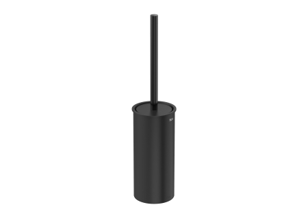 Baie - Perie WC Roca A817038NM0, 96 mm, 413 mm, 1 orificii instalare, pe podea, metal, plastic, elemente fixare ascunse, Negru