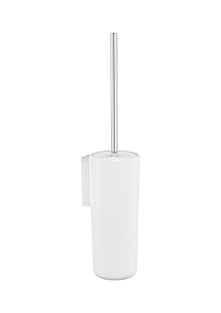 Baie - Perie WC Roca A817734C00, 89 mm, 383 mm, 2 orificii instalare, pe perete, metal, plastic, elemente fixare ascunse, Crom