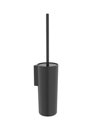 Baie - Perie WC Roca A817734NB0, 89 mm, 383 mm, 2 orificii instalare, pe perete, metal, plastic, elemente fixare ascunse, Negru