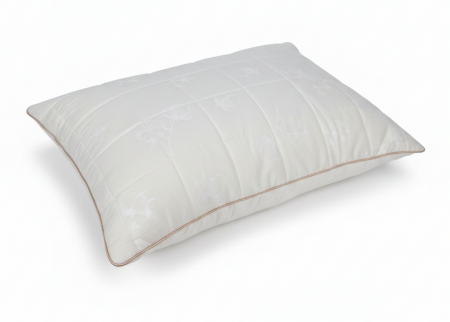 Textile & Saltele - Perna Brius Bumbac Lux, Banda climaterica, 50x70, Alb / Air Mesh, Intretinere, Lavabila la masina (30°C)