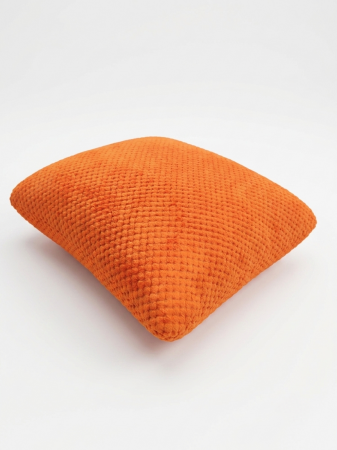 Perna Brius Decorativa Popcorn, 50x50, Banda matlasata, Orange [1]