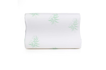 Perna Brius Ergonomica, Microfibra super soft, Umplutura perna, Burete memory foam, Burete Memory Aloe Vera, 40x60 [2]