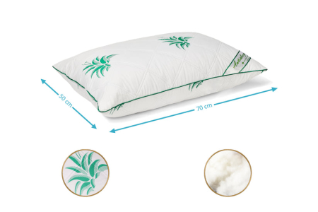 Perna Brius Matlasata Aloe Vera, 50x70, Nivel de fermitate mediu, 50x70 [2]