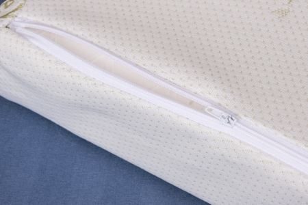 Perna Brius Memory, Microfibra tip tricot, Umplutura perna, Burete memory foam, Aloe Vera Burete Anatomic, 47x33 [3]