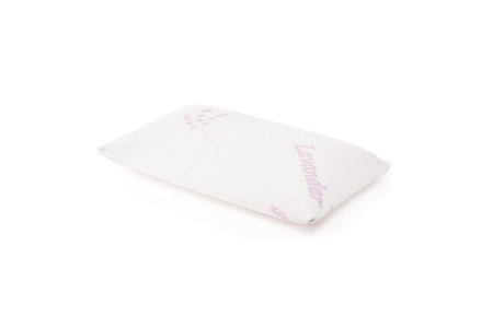 Perna Brius Memory Tricot Lavander, Tricot 100%, infuzie cu ulei de lavanda, Umplutura perna, Burete memory foam, 40x70 [3]