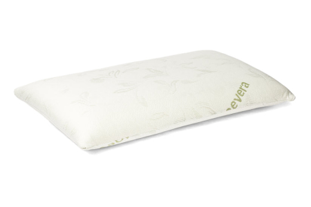 Perna Brius Memory Trilly, Microfibra de tip tricot, Umplutura perna, Burete memory foam perforat, Aloe Vera, 40x70 [3]