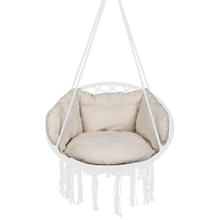 Gradina & balcon - Perna pentru leagan tip cuib 56x63x36 cm, umplutura moale, ecru