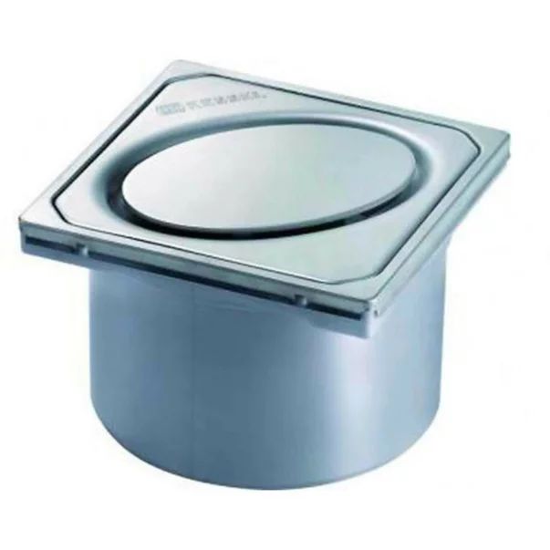 Scurgeri, sifoane, racorduri sanitare - Piesa superioara si capac din inox pentru corp sifon Kessel Oval System 100 , fara cheie