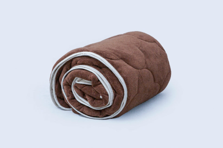 Pilote si plapumi - Pilota Brius De Iarna, Microfibra tip coral fleece, Umplutura pilota, Fibre de silicon 300 gr/mp, Cappuccino