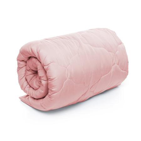 Pilote si plapumi - PILOTA Brius UNI Microfibra, 200x200, 300g, Matlasata cu ata pentru o rezistenta indelungata, Roz pudra