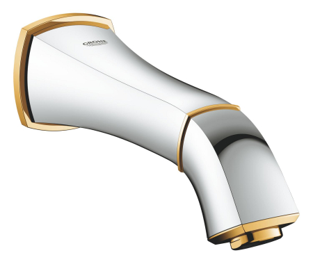Baie - Pipa cada Grohe 13341IG0, Grandera, 1/2'', 177 mm, crom / auriu