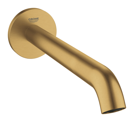 Baie - Pipa cada Grohe 13449GN1, Essence, 1/2'', universala, 221 mm, aerator, mat, auriu