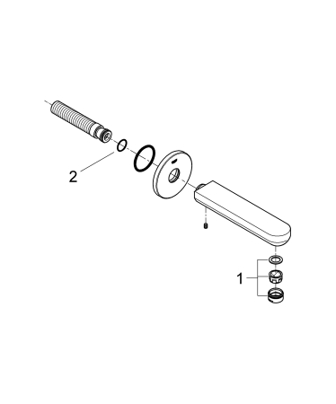 Pipa cada Grohe Eurosmart Cosmopolitan crom lucios [2]