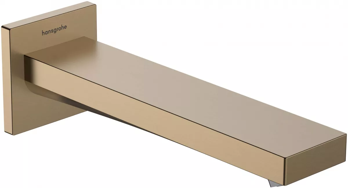 Baterii sanitare - Pipa cada Hansgrohe Tecturis E, 1/2'', 218 mm, mat, bronz, 73410140