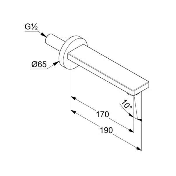 Pipa cada Kludi Zenta SL [1]