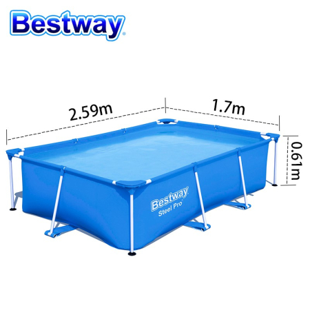 Piscina cadru metalic Bestway, 259x170x61 cm, 2.300 litri [8]