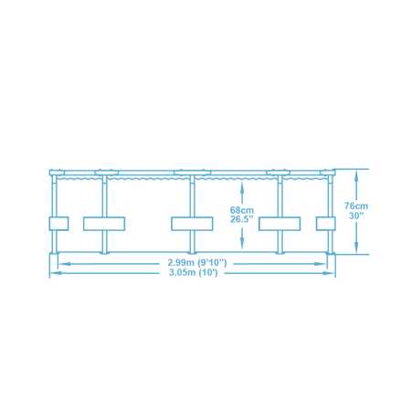Piscina cadru metalic Bestway, 305x76 cm, 4.700 litri, cu pompa de filtrare [13]