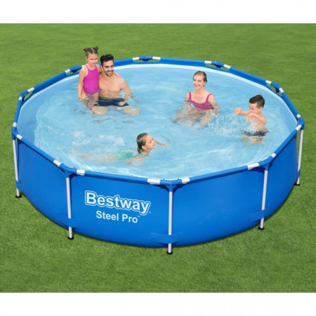 Piscina cadru metalic Bestway, 305x76 cm, 4500 litri, cu pompa de filtrare [4]