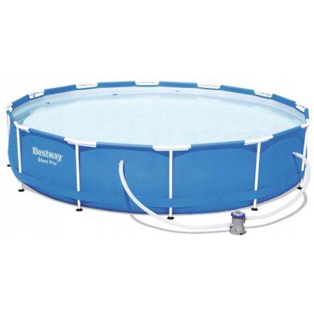 Piscina cadru metalic Bestway, 366x76 cm, 6500 litri, cu pompa de filtrare [1]