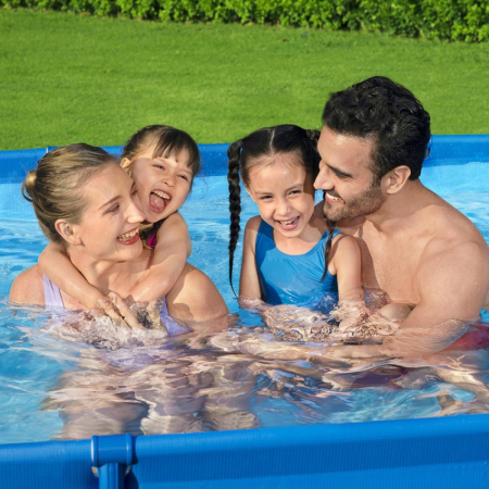 Piscina cadru metalic Bestway 56411 Steel Pro Frame, 300x201x66 cm, 3.300 litri, cu pompa de filtrare [2]