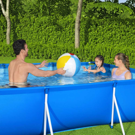 Piscina cadru metalic Bestway 56411 Steel Pro Frame, 300x201x66 cm, 3.300 litri, cu pompa de filtrare [4]