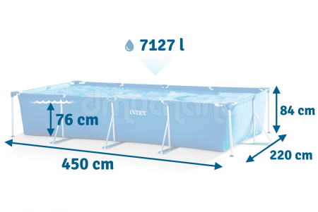 Piscina cadru metalic Intex 28274NP, 450x220x84 cm, 7.100 litri, cu toate accesoriile [12]