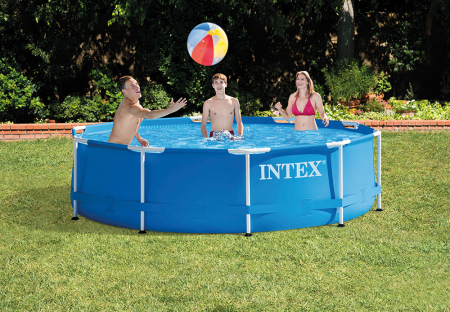 Piscina cadru metalic Intex, 305x76 cm, 4500 litri, rotunda [1]