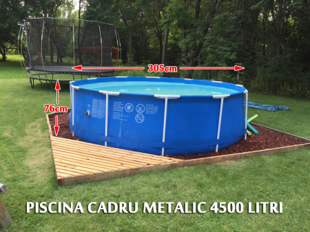 Piscina cadru metalic Intex, 305x76 cm, 4500 litri, rotunda [5]