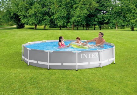 Piscina cadru metalic Intex Prisma Frame, 366x76 cm, 6.500 litri, cu pompa de filtrare [2]