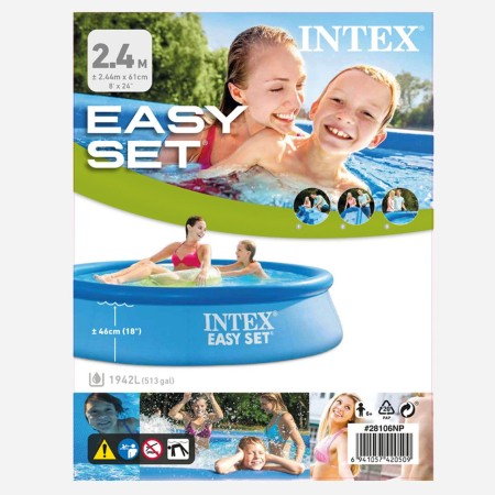 Piscina gonflabila Intex, 244x61 cm, 1.900 litri, Easy Set 28106NP [1]