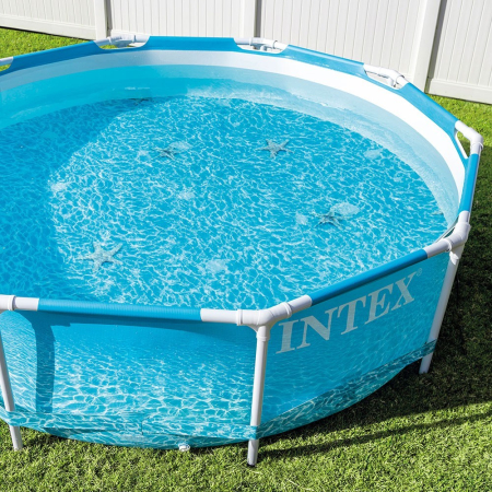 Piscina rotunda cu cadru metalic Beachside Metal Frame Intex 28208NP, 305x76 cm, cu pompa filtrare [3]