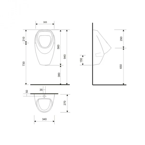 Pisoar Cersanit Apollo A101 [1]