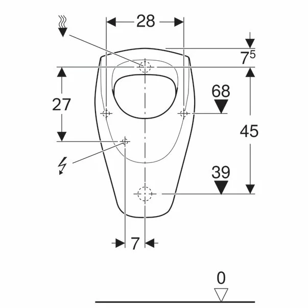 Pisoar cu alimentare ascunsa Geberit Selnova [1]