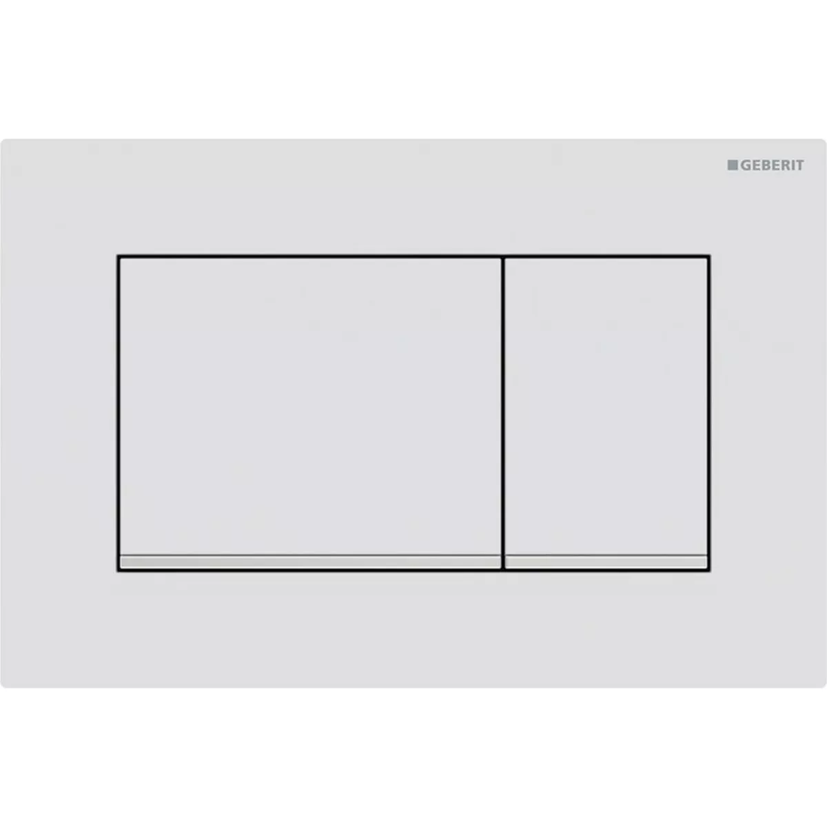 Clapete de actionare - Placa de actionare WC Geberit Sigma30 115.883.JT.1, dubla spalare, orizontala, 246 x 164 mm, ABS, mat, alb