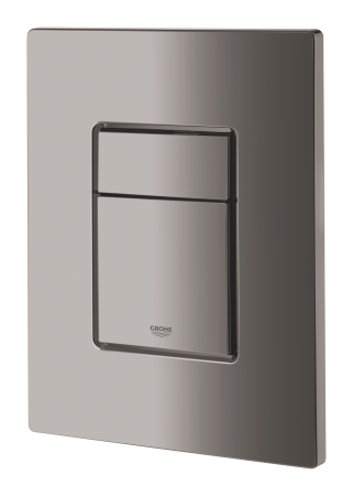 Placa de actionare WC Grohe 38732A00, Skate Cosmopolitan, dubla spalare, reversibila, 156 x 197 mm, lucios, grafit [2]