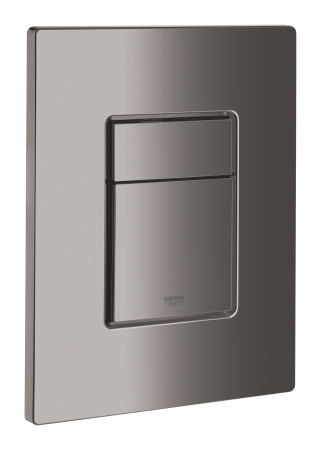 Placa de actionare WC Grohe 38732A00, Skate Cosmopolitan, dubla spalare, reversibila, 156 x 197 mm, lucios, grafit [1]