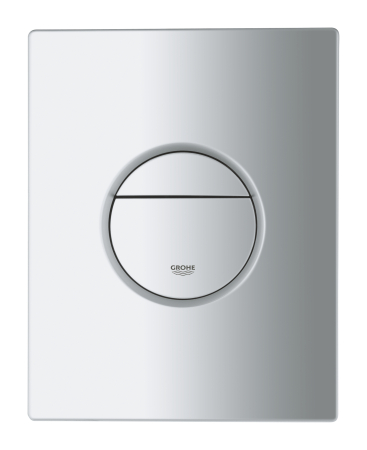 Placa de actionare WC Grohe 38765P00, Nova Cosmopolitan, dubla spalare, reversibila, 156 x 197 mm, mat, crom [1]