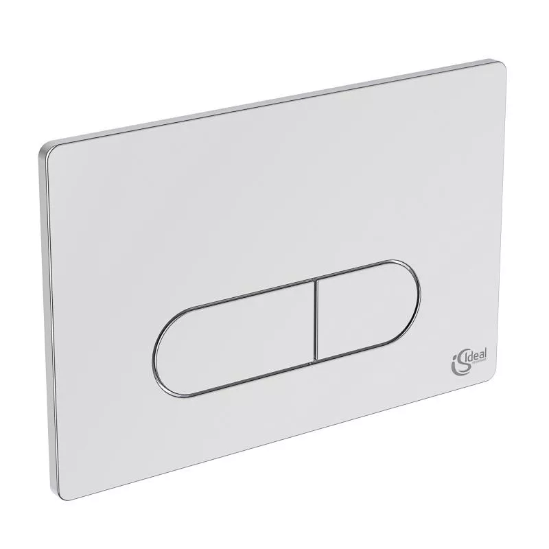 Clapete de actionare - Placa de actionare WC Ideal Standard Oleas M1 R0115AA, dubla spalare, orizontala, 234 x 154 mm, ABS, crom