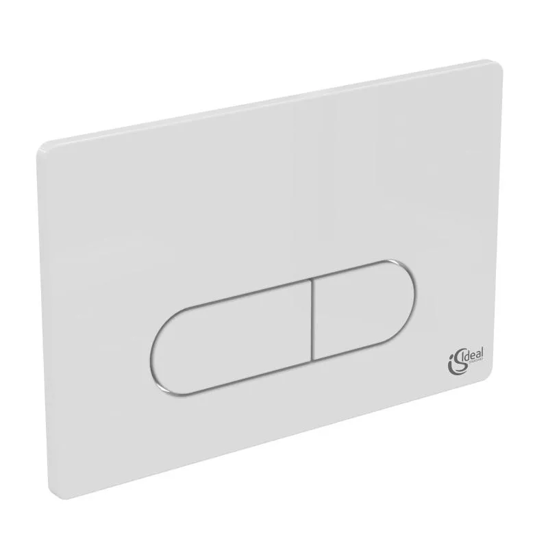 Clapete de actionare - Placa de actionare WC Ideal Standard Oleas P1 R0116AC, dubla spalare, orizontala, 234 x 154 mm, ABS, alb