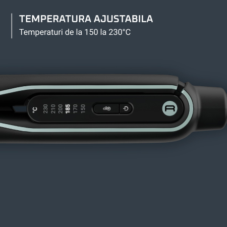 Placa de par 2 in 1 Rowenta Thermostyle SF7120E0, 6 trepte de temperatura, functie boost, incalzire rapida in 30s, placi cu invelis de titan, generator de ioni, temperatura ajustabila, stilizare 2 in  [4]